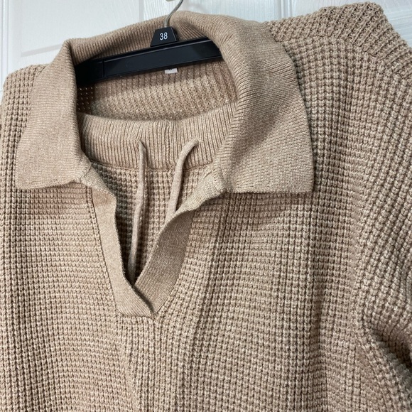Tan Knit Sweater and Pants Set - Picture 2 of 13